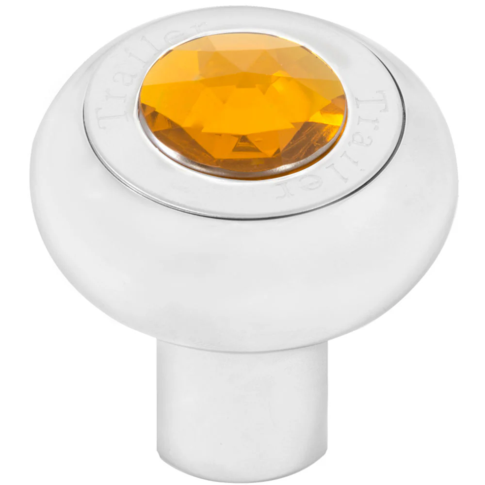Screw On Chrome Trailer Knob with Jewel - Image 2