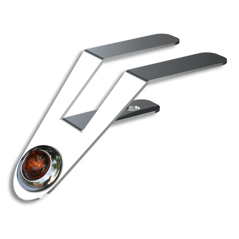 Singular Amber 3/4" Button LED Light Underframe Nova Bracket