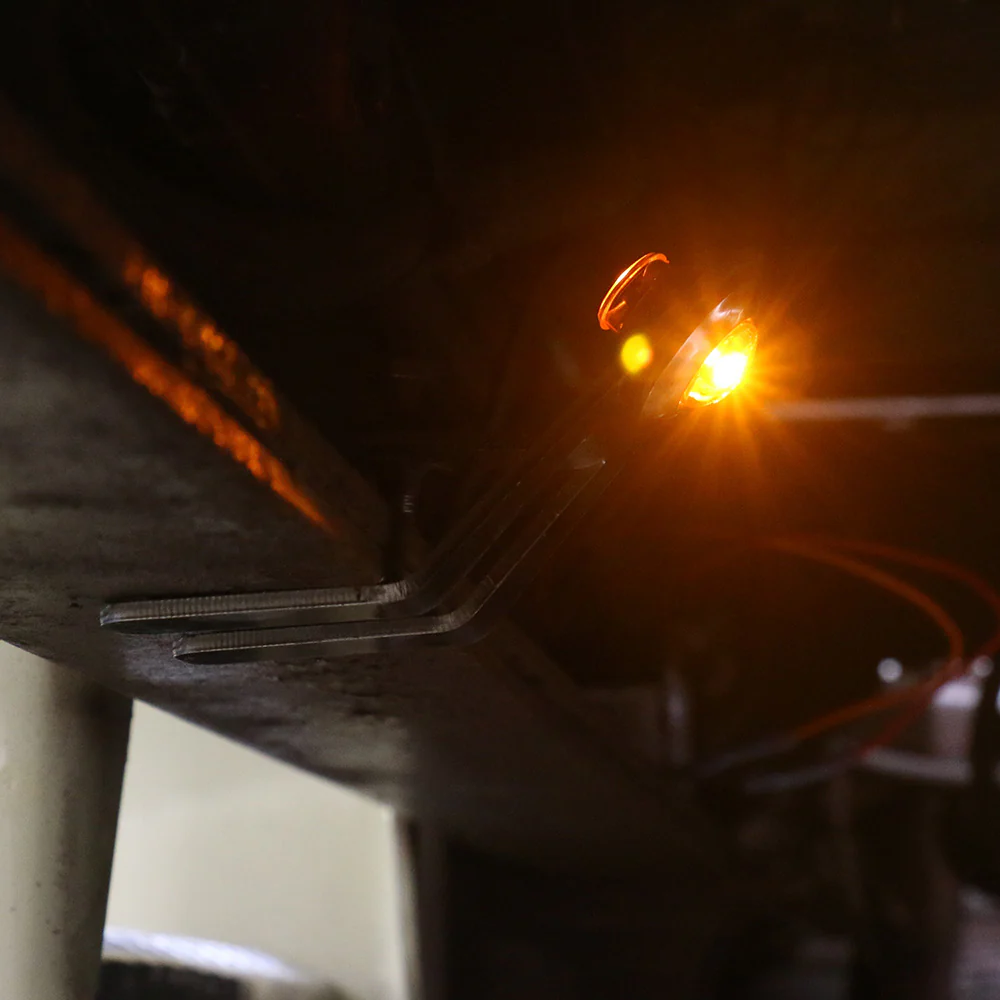 Singular Amber 3/4" Button LED Light Underframe Nova Bracket - Image 2