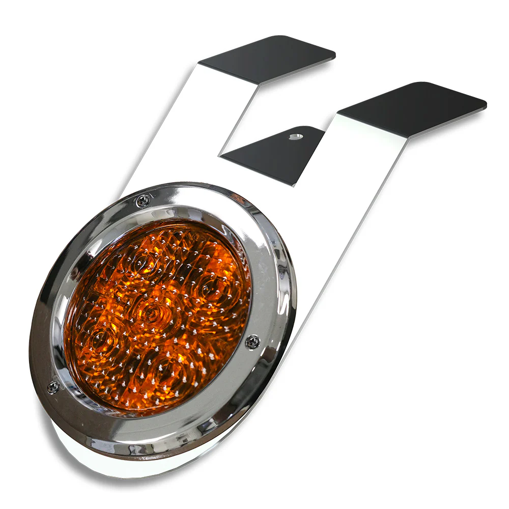 Singular Amber 4" Round LED Light Underframe Nova Bracket - Image 3