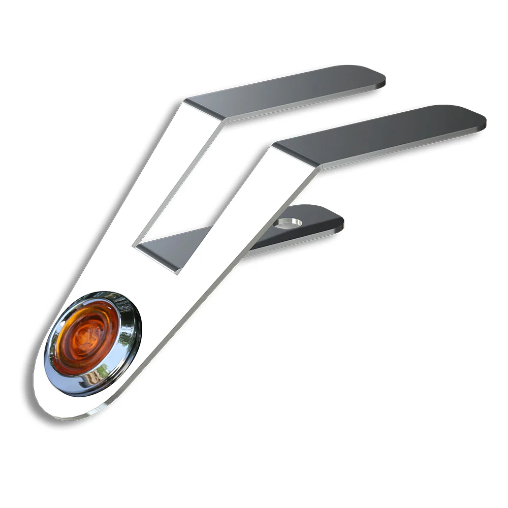 Singular Amber Bullseye LED Light Underframe Nova Bracket