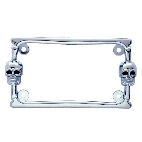 Skull Motorcycle Size License Plate Frame