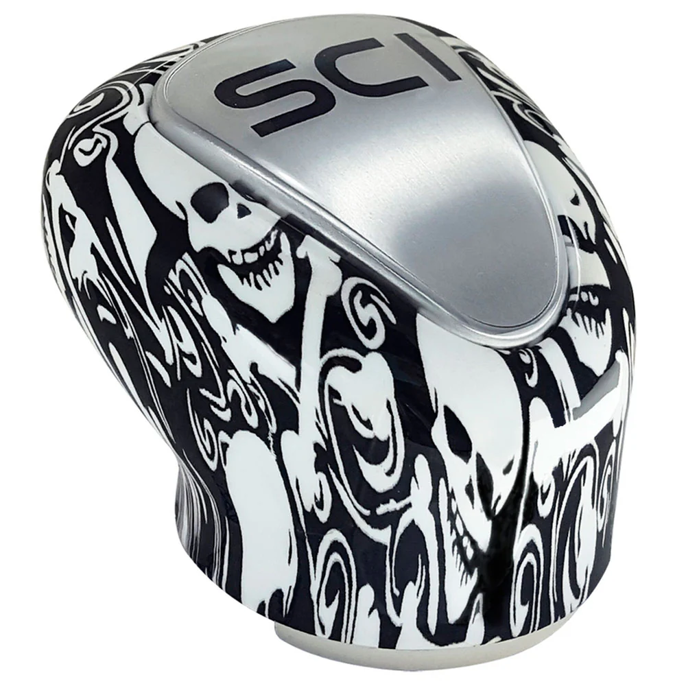 Skull Print 9/10 Speed Gear Shift Knob - Image 2