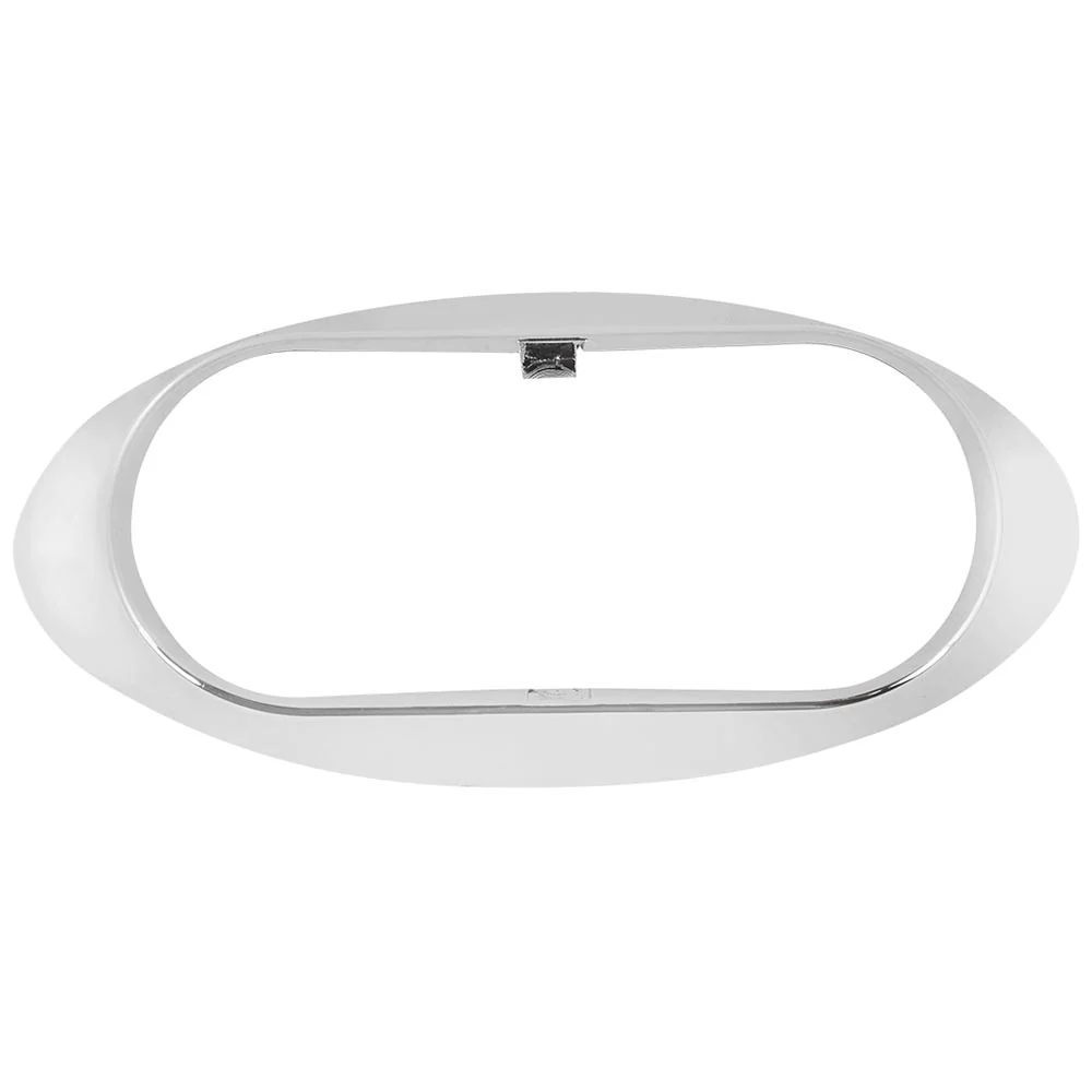 Small Oval Chrome Plastic Lens Guard for 2-1/2" x 1" Light