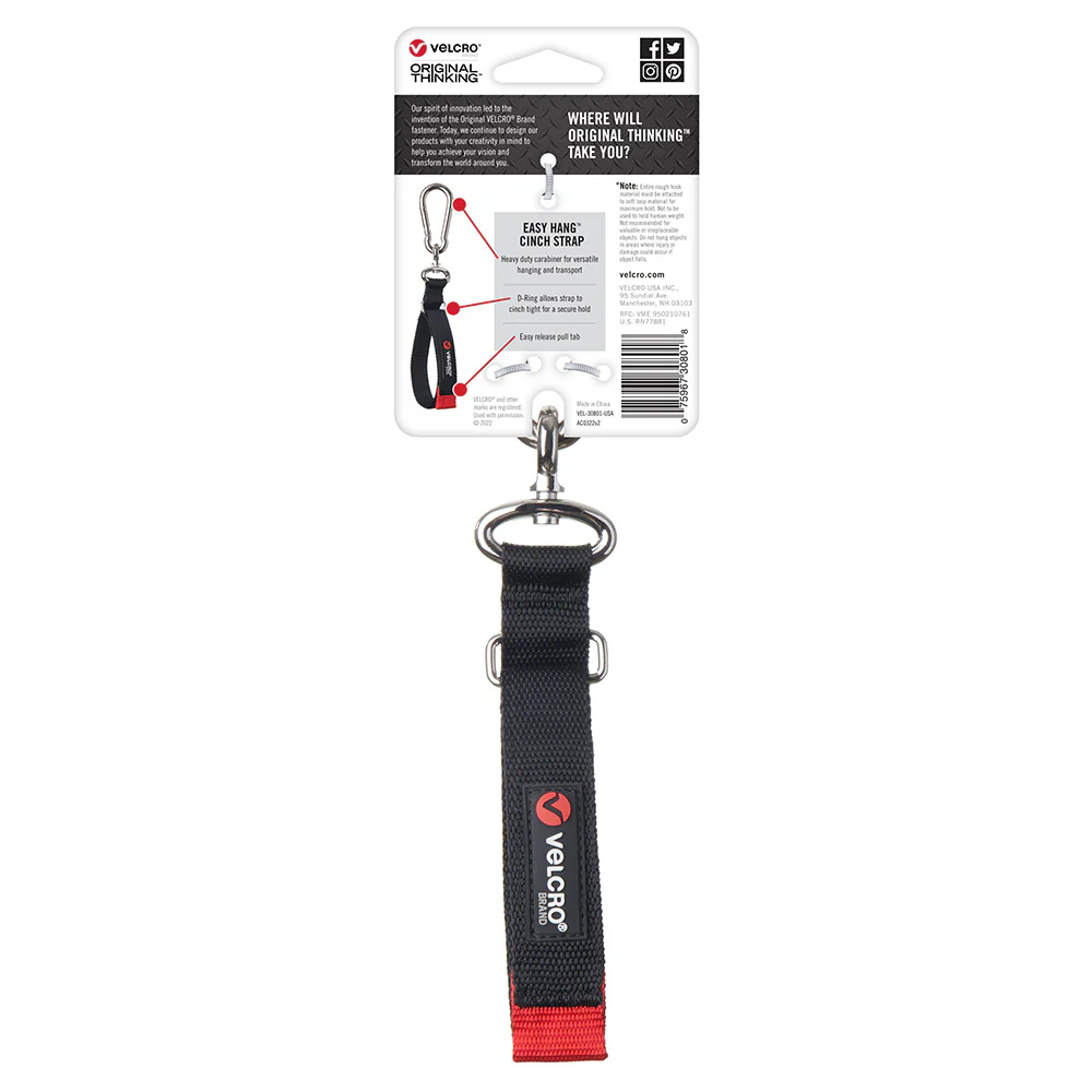Small Velcro Easy Hang Cinch Strap - Image 2