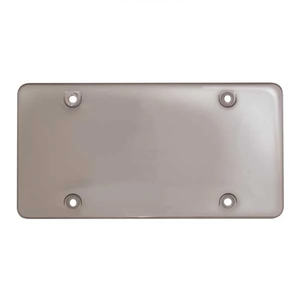 Smoke Plastic Bubble License Plate Protector