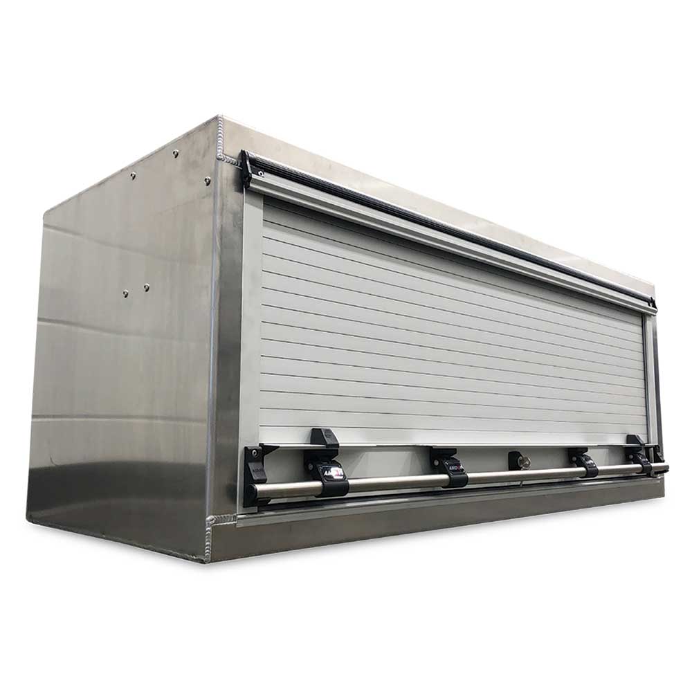 Smooth Aluminum Tool Box with Roll-Up Door 72"L