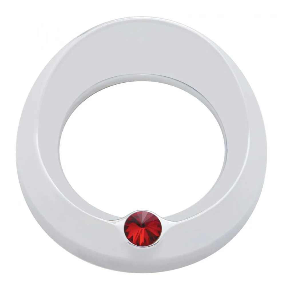 Speedometer/Tachometer Gauge Cover with Visor and Jewel for Freightliner, Peterbilt - Image 3