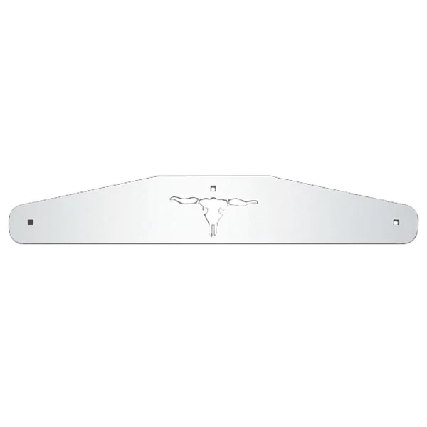 SS Cow Skull Mud Flap Weights 24" (PR)