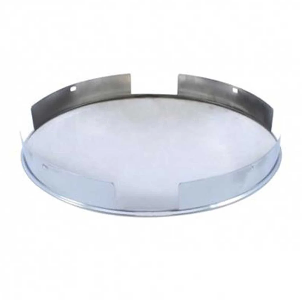 SS Dome, Front Hubcap, 4 Even Notch, 1" Lip - Image 3