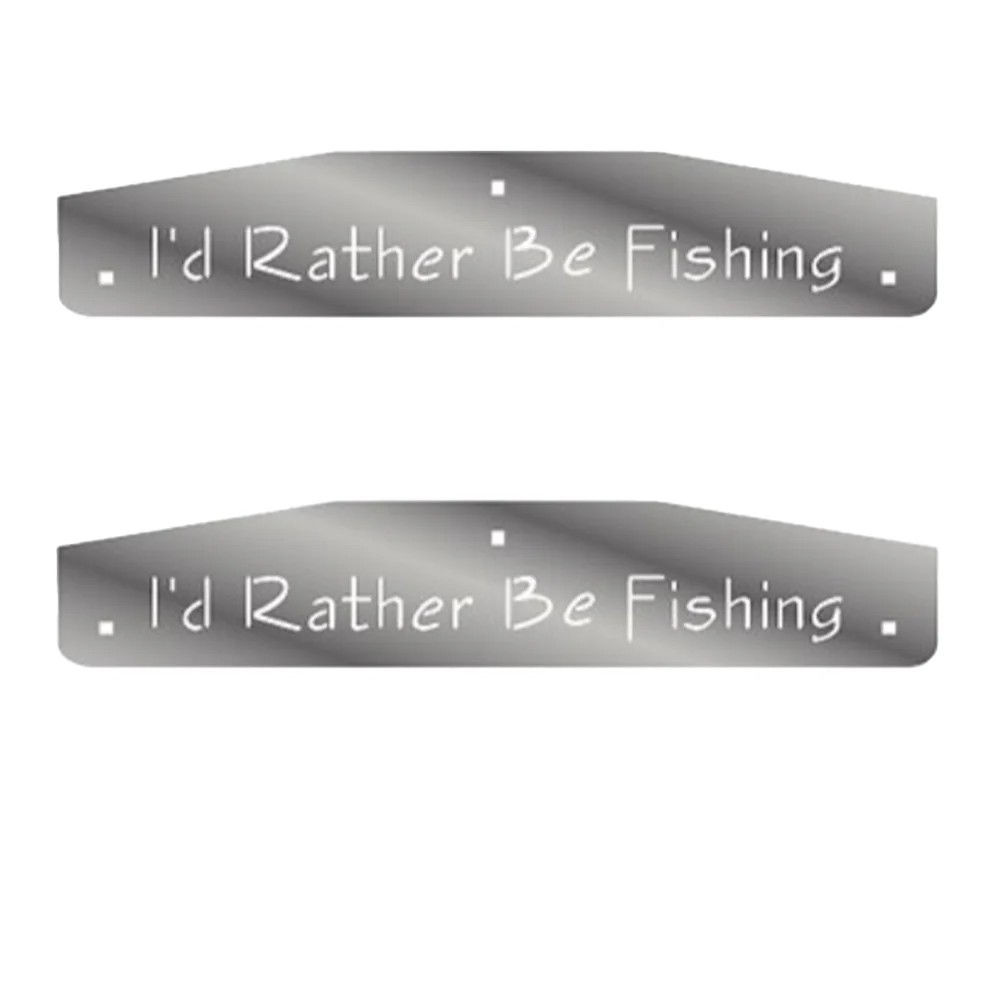 SS Fishing Mud Flap Weights w/Back Plates (PR)