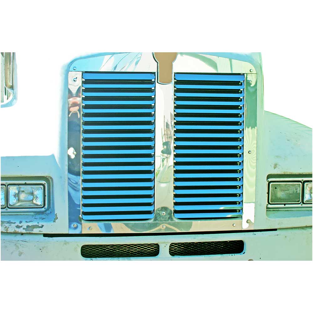 SS Hood Grill with 18 Louvers Per Side 1986 - 2007 Kenworth T600