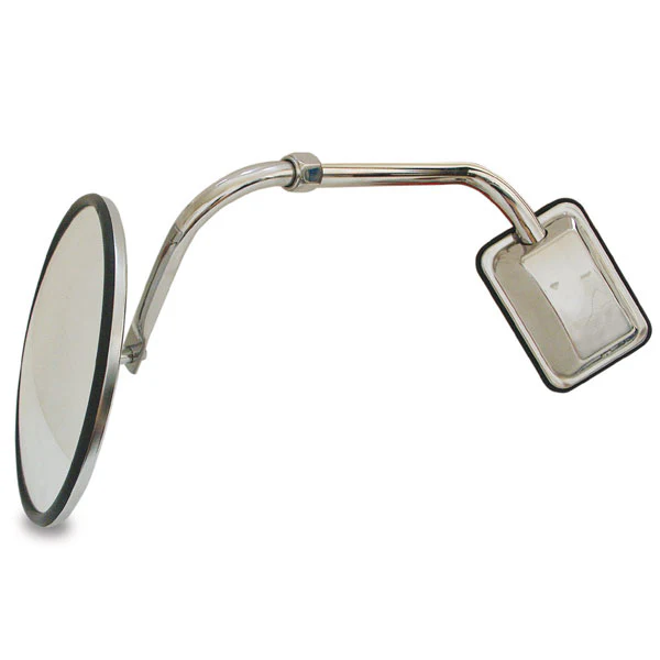 SS Hood Mount Bracket with 8" Convex Mirror