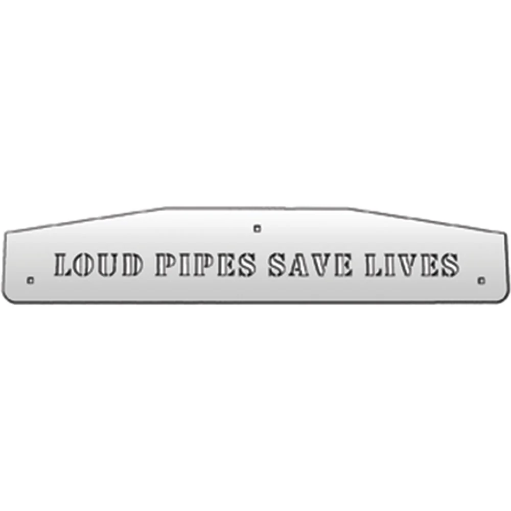 SS Loud Pipes Mud Flap Weights w/Back Plates (PR)