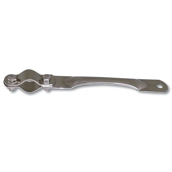 SS Mirror Mounting Bracket w/Clamp, 4.75" Arm