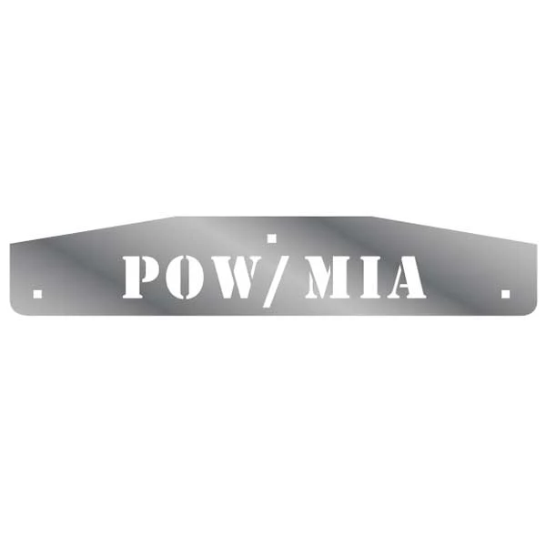 SS POW/MIA Mud Flap Weights w/Back Plates (PR)