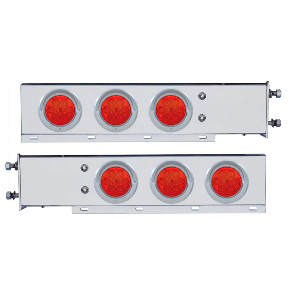 SS Rear Light Bars with LED, 3.75" Spacing