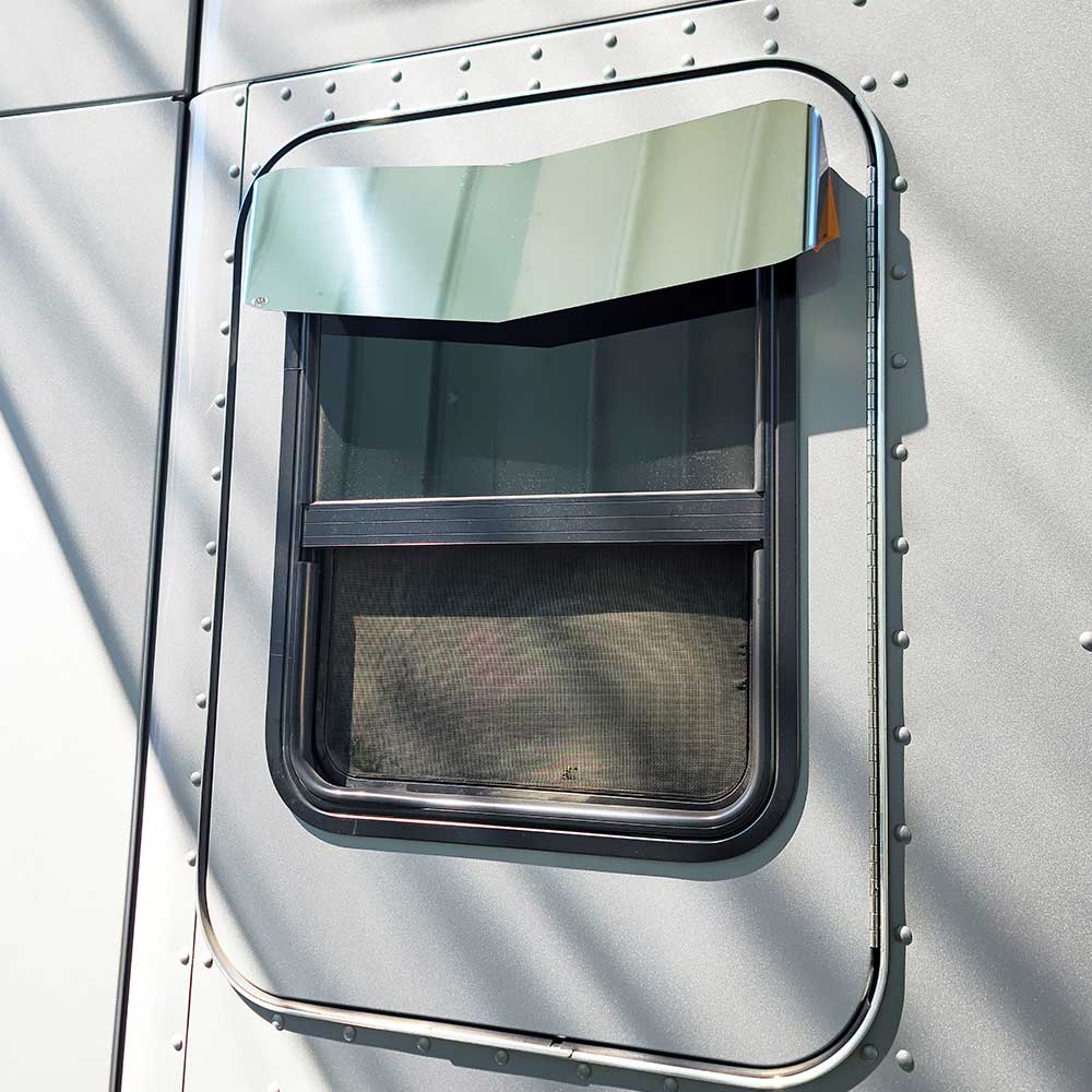 SS Sleeper Door Window V-Style Visor 1982 - 2024 KW T600, T660, T800, W900, W990
