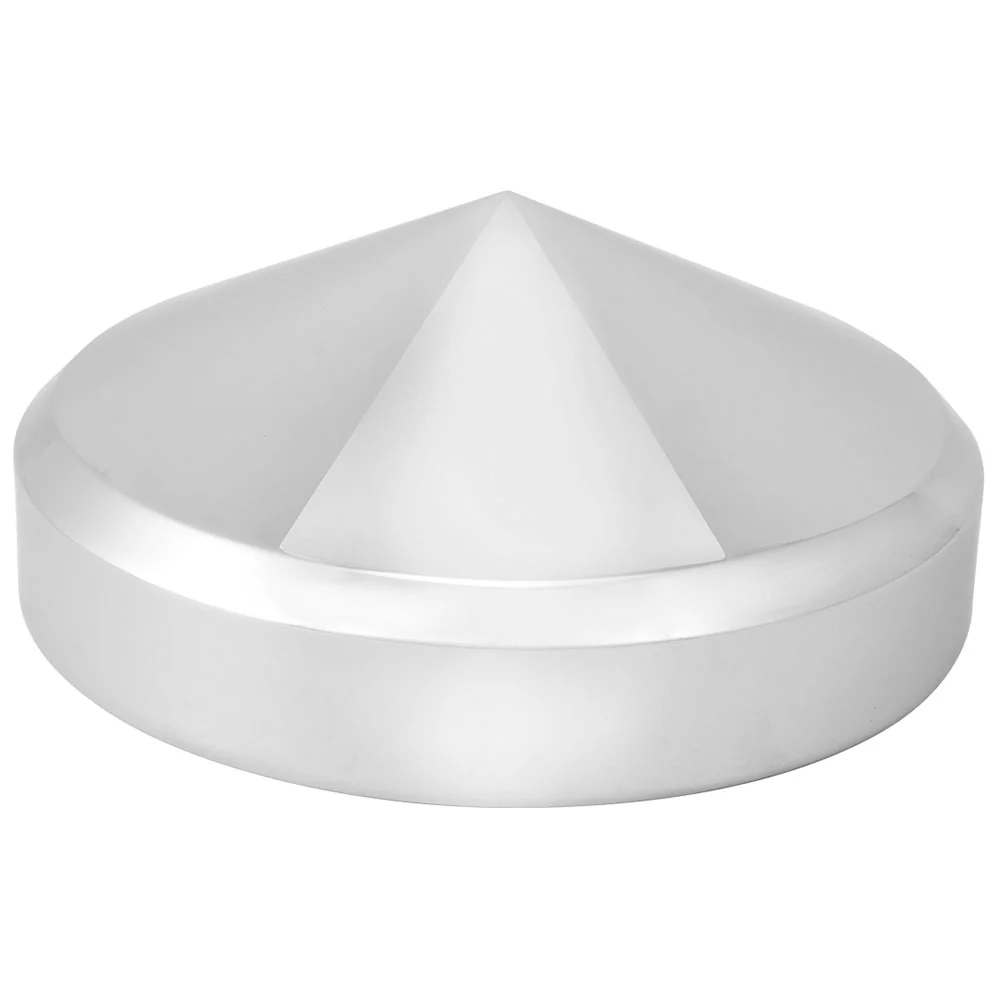 Stainless Cone Rear Hubcap 8.5" Axle, 5/8" Studs, 1-1/2" Side Wall - Image 2