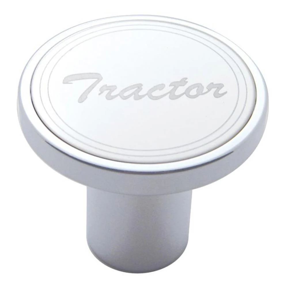 Stainless Cursive "Tractor" Air Valve Knob