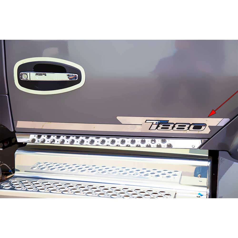 Stainless Door Step Emblem Trim for 2014 - 2024 Kenworth T880