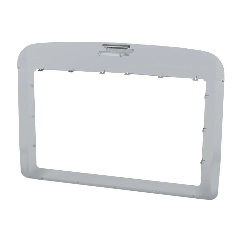 Stainless Hood, Grill Deflector for 2003 - 2018 Volvo VN630, 670, 730, 780 - Image 2