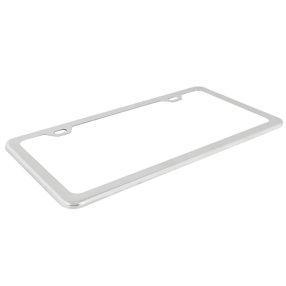 Stainless Steel 2-Hole License Plate Frame - Image 2