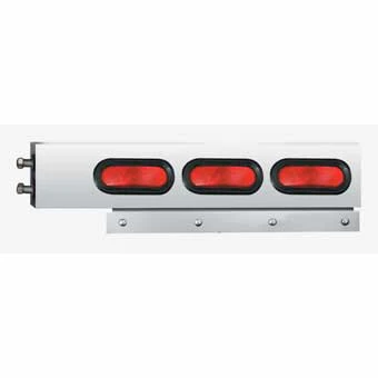 Stainless Steel 2 Piece Light Bar w/Oval Lights