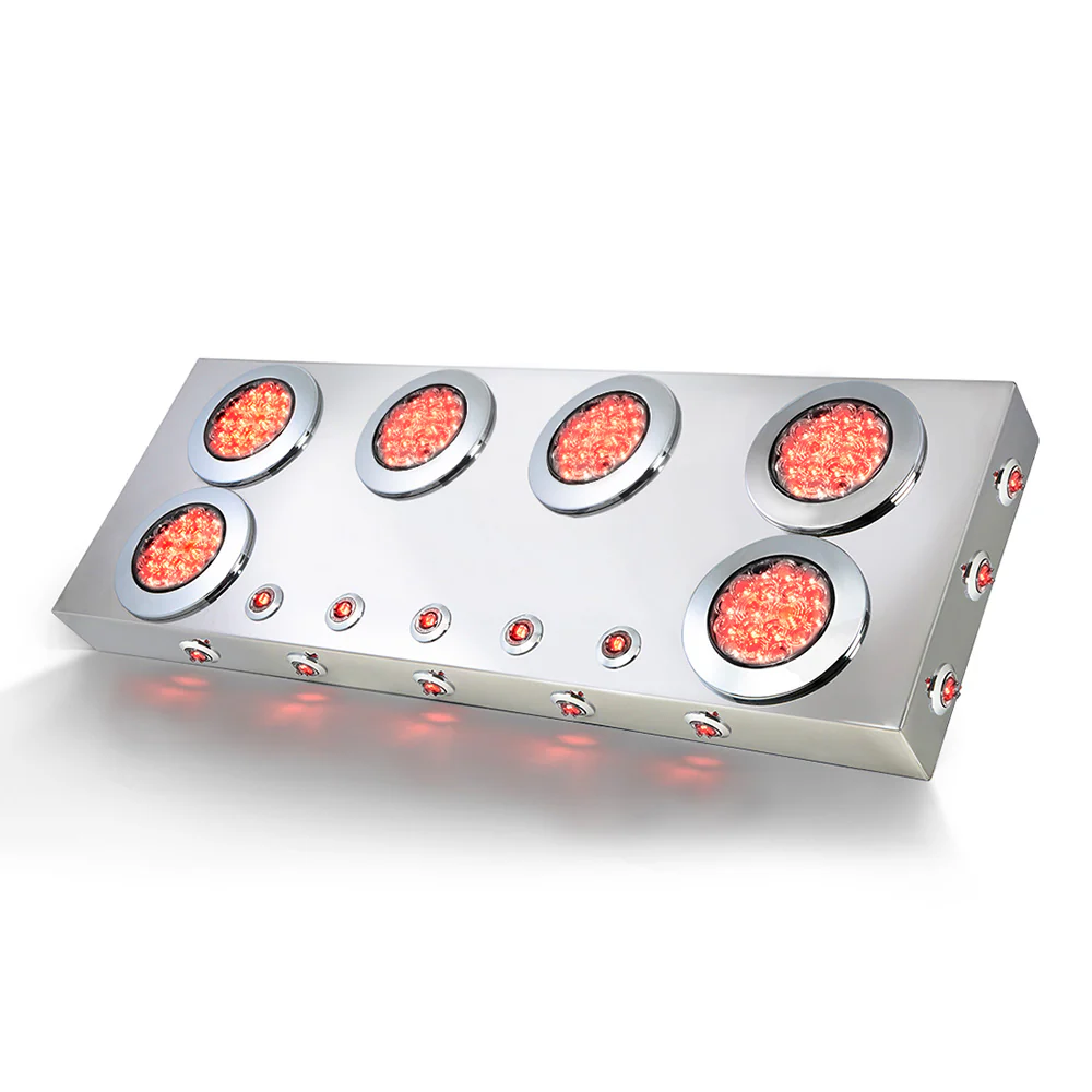 Stainless Steel Center Panel with 4" and 1" Side and Under Glow Lights LED Lights - Image 2