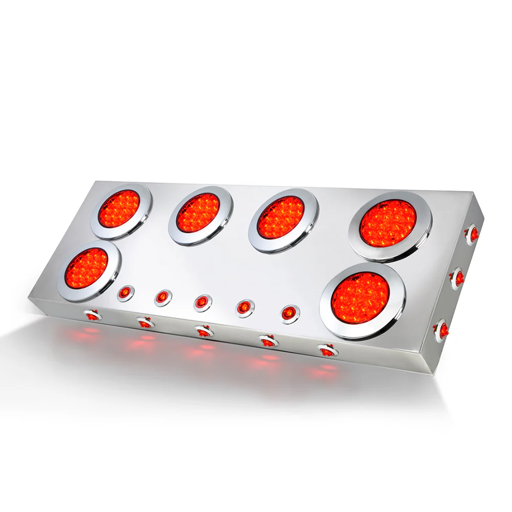 Stainless Steel Center Panel with 4" and 1" Side and Under Glow Lights LED Lights - Image 3