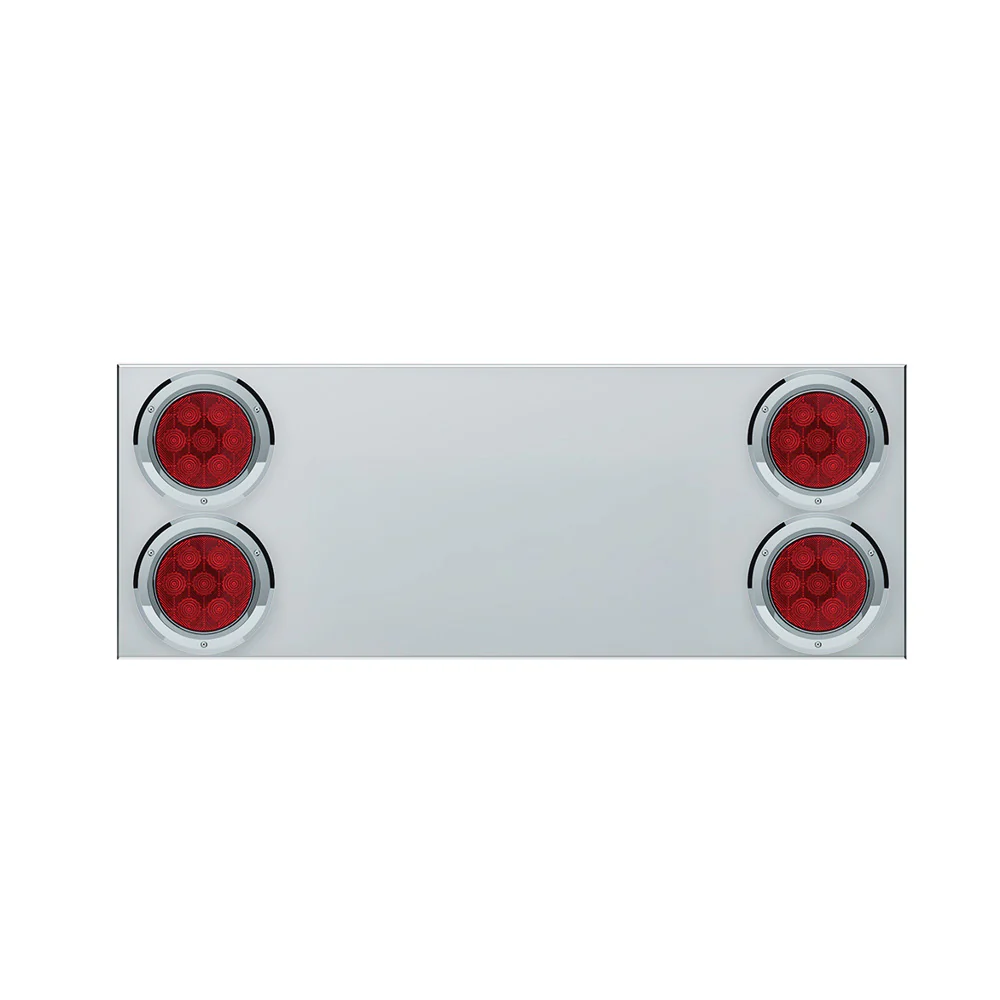 Stainless Steel Center Panel With Four 4" Competition Series LED Lights - Image 2