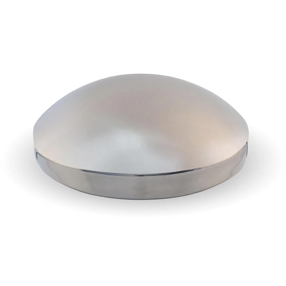 Stainless Steel Dome 8" Rear Hubcap, 5/8" Studs