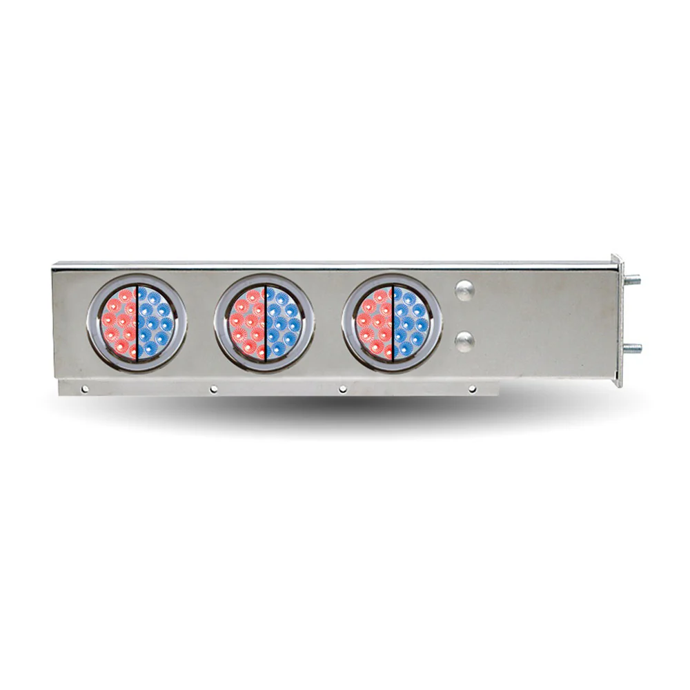 Stainless Steel Dual Revolution Rear Light Bar, 2-1/2" Spacing