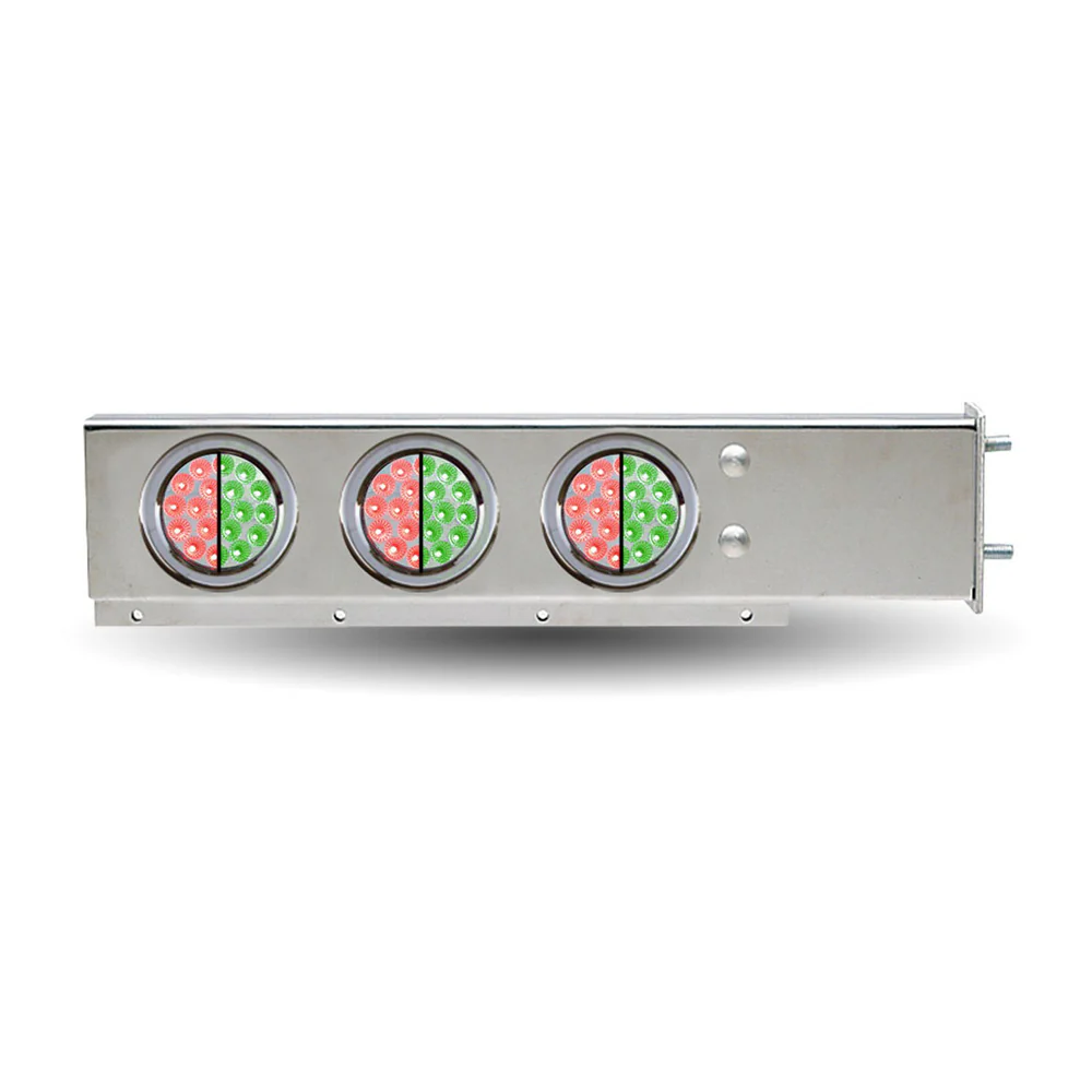 Stainless Steel Dual Revolution Rear Light Bar, 2-1/2" Spacing - Image 2