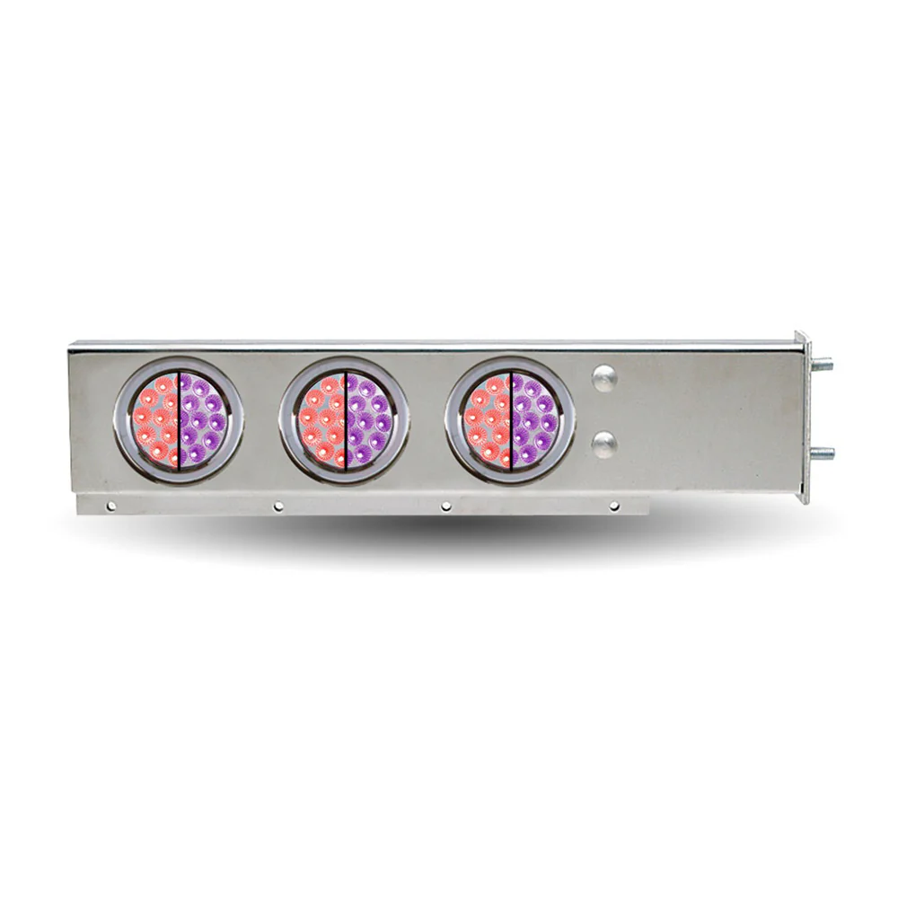 Stainless Steel Dual Revolution Rear Light Bar, 2-1/2" Spacing - Image 3