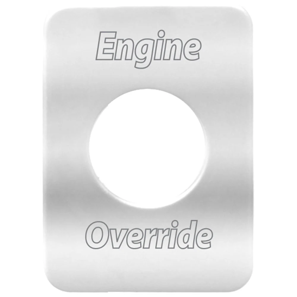 Stainless Steel Engine Override Switch Plate For Freightli