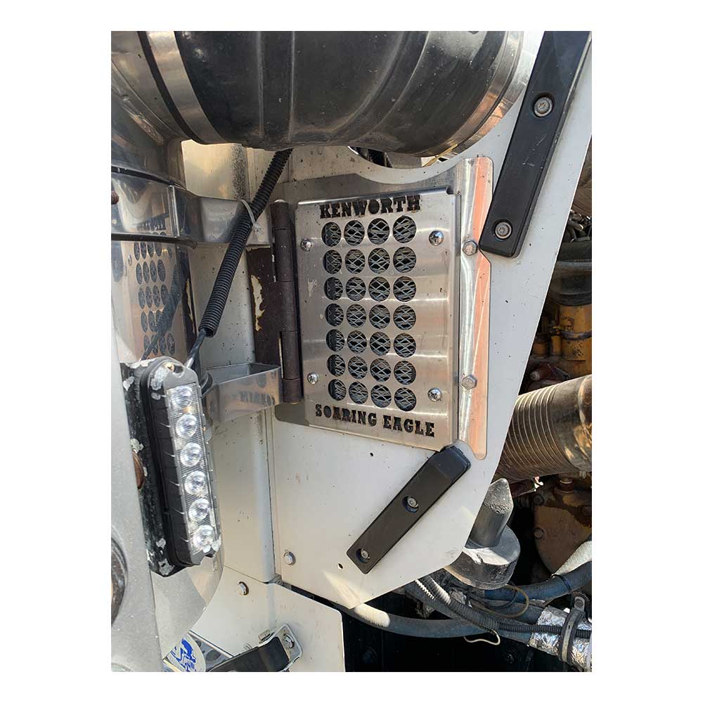 Stainless Steel Fresh Air Filter Kit for Kenworth W900, T600, T800 Models - Image 3