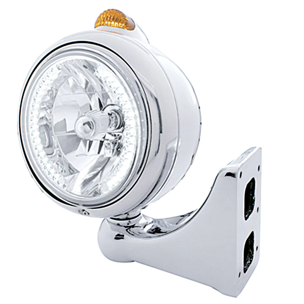 Stainless Steel Guide Headlight with Dual Function Turn Signal - Image 3