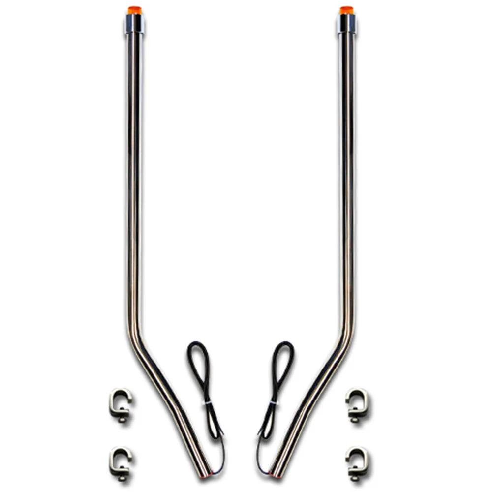Stainless Steel LED Bumper Guides for Ford