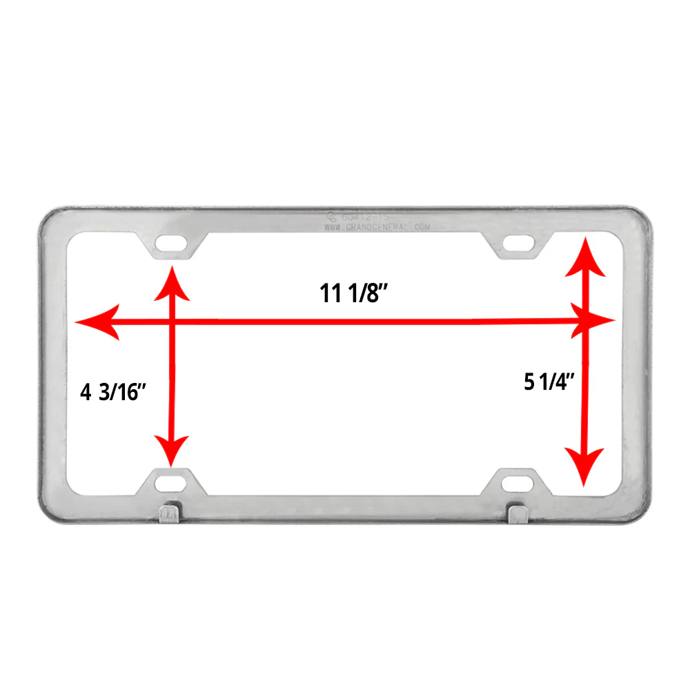 Stainless Steel License Plate Frame - Image 2