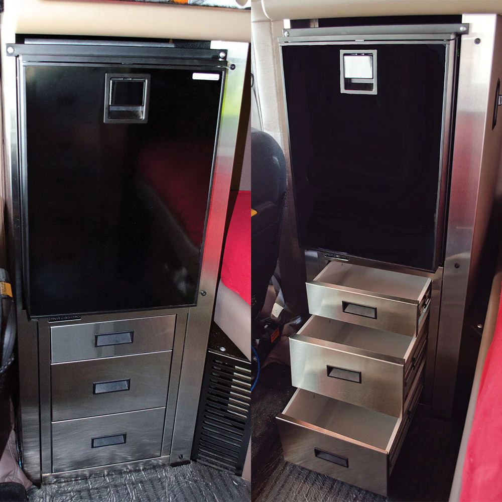 Stainless Steel Refrigerator Kit for Peterbilt 379, 386, 389