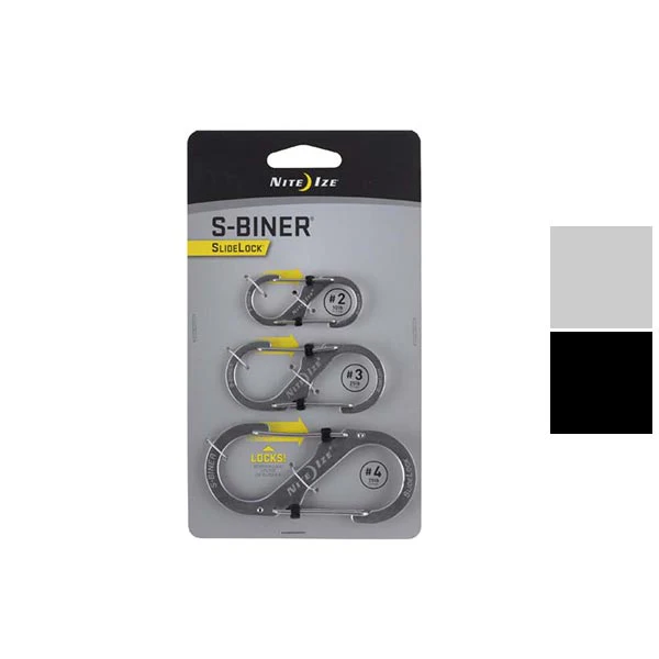 Stainless Steel S-Biner SlideLocks 3PK1 - Image 2