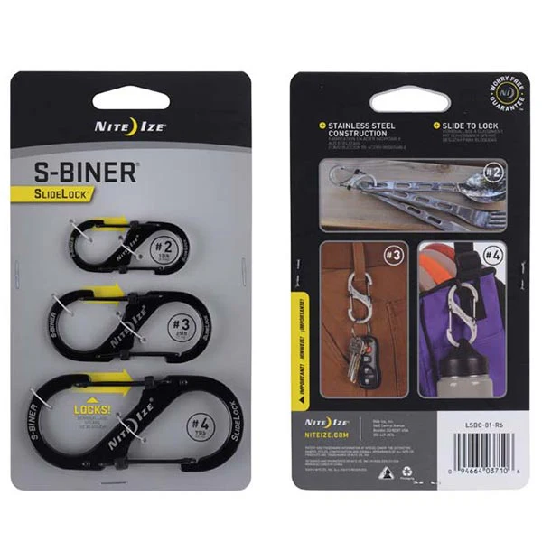 Stainless Steel S-Biner SlideLocks 3PK1 - Image 3