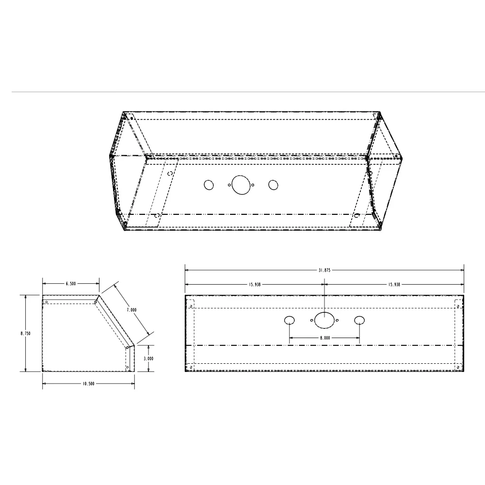 Stainless Steel Single Plug Two Airline Box with Bolted Ends - Image 2