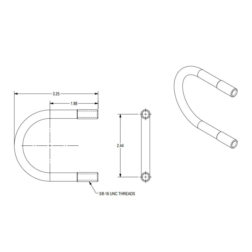 Stainless Steel U-Bolt Kit - Image 2