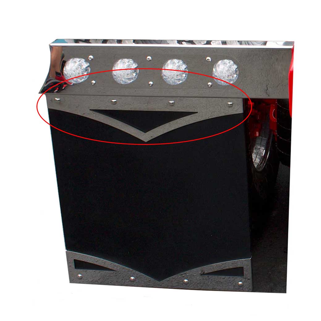 Supreme Top Stainless Steel Mud Flap Plate