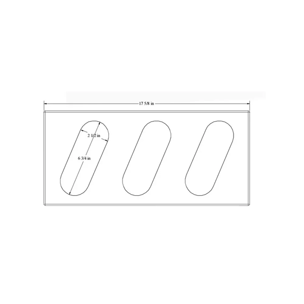 Three Angled Oval Light Box Bracket - Image 2