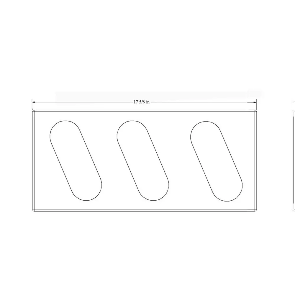 Three Angled Oval Light Box Bracket - Image 3