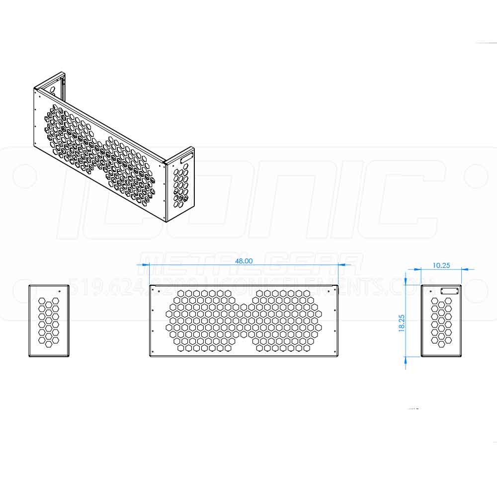 Tool Box Tow Basket 48" x 18" x 10"