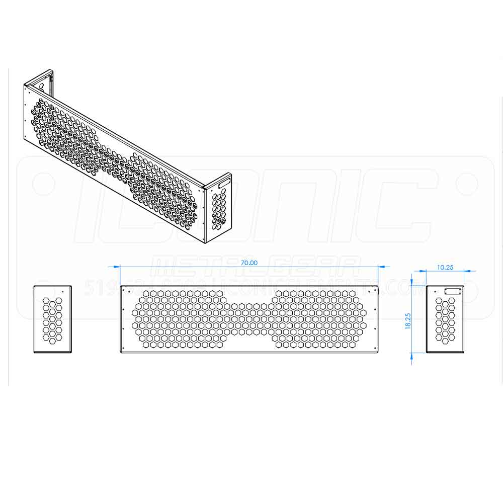 Tool Box Tow Basket 70" x 18" x 10"